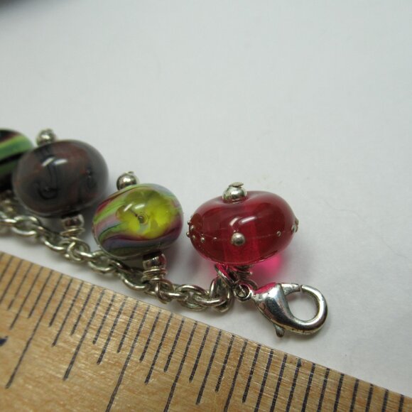 Lampwork Orphan bead bracelet - Picture 10 of 12